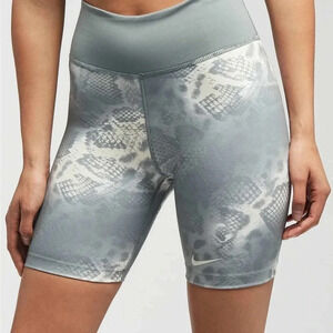 NIKE || Women's One Airoxtic 7" Dri Fit Training Tight Fit Gray White Small